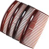 4 Pack 9cm Tort Brown Hair Side Combs Slides Grips