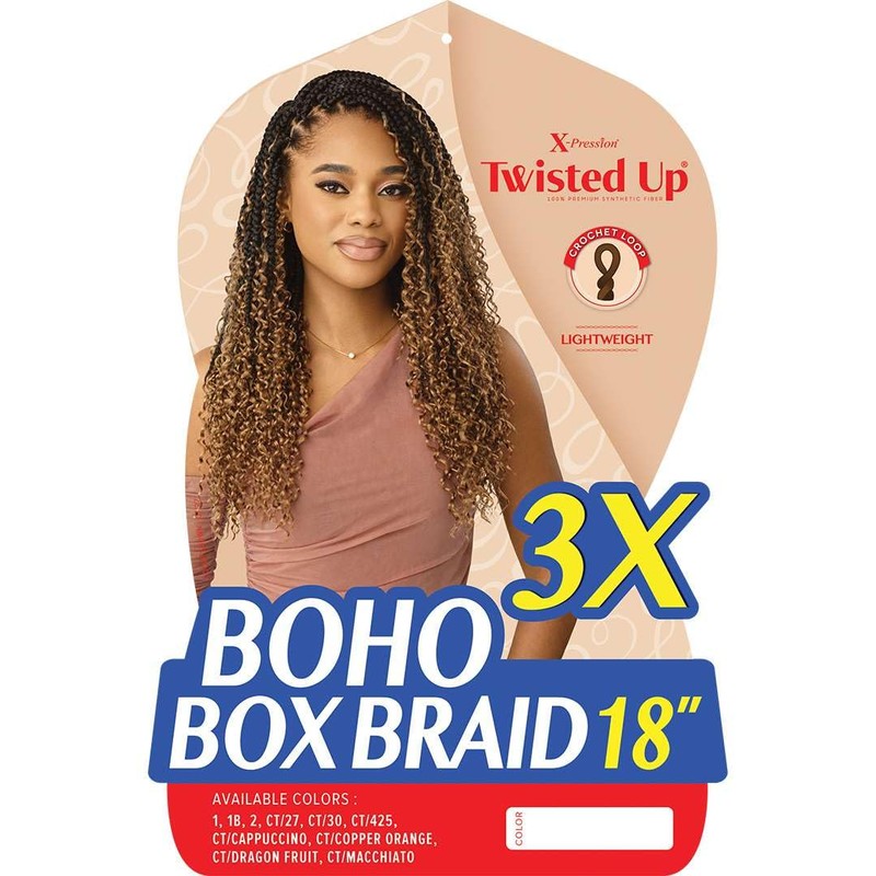 Outre X-Pression Twisted Up - Boho Box Braid 18" 3X