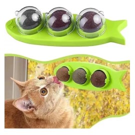 Sunshinemall Juguete Gatos Catnip Pelota 3 Sabores Naturales