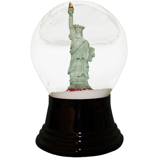 Alexander Taron Importer PR4612 Perzy Snowglobe, Medium Statue of Liberty-5" H W x 3" D, Gray