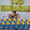 ORNACELE 24PCS Eid Mubarak Gift Bags with Blue Gold Tissue