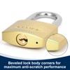 XTUFF Solid Brass Padlock with 6 Same Keys, Keyed Alike