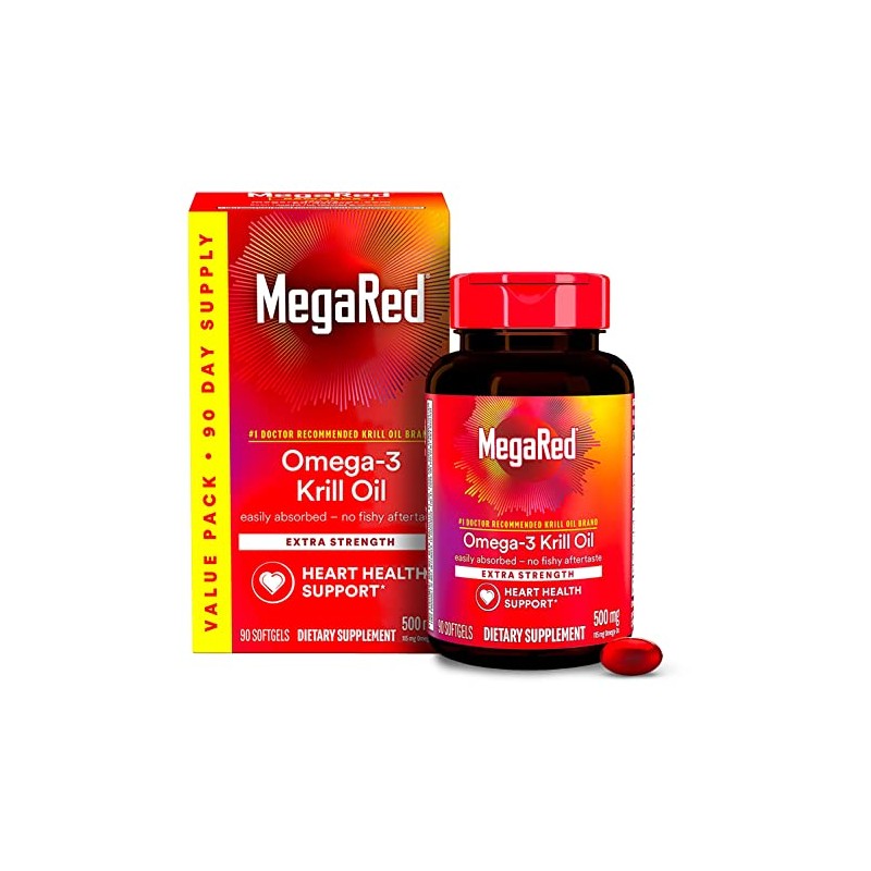 MegaRed - Omega-3 Aceite de Krill 500 mg - 90
