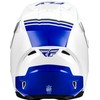 FLY Racing Kinetic Verdict Helmet - White/Blue/Grey (Large) - DOT/FMVSS