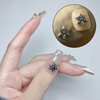 2 Sets Cross Nail Art Accessories, Retro Metal Nail Art
