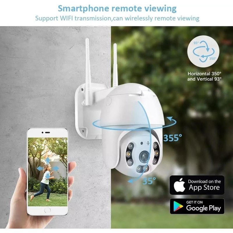 Outdoor WiFi Dome Security 2MP/3MP/5MP Camera – Full HD 1080P,