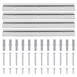 SING F LTD 2 Pairs French Cleat Picture Hanger Aluminum Alloy Z Bar Hanger Interlocking Wall Mount Bracket for Hanging Mirrior Photo Whiteboard 30cm Supports 80 Lbs