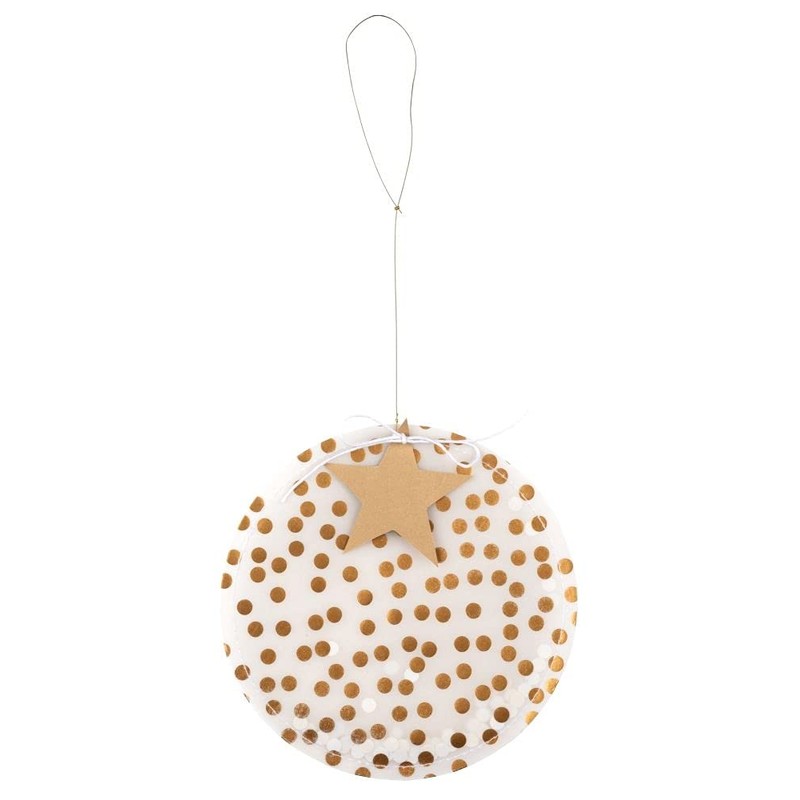 Räder Circle Ornaments Set of 2 Gold Star Modern Minimalist
