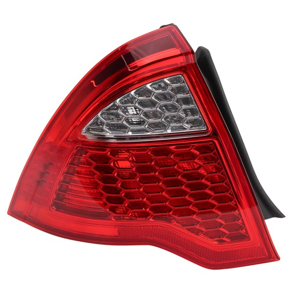 TRQ Driver Side Tail Light Assembly Halogen Compatible with 2010-2012