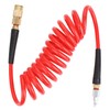 Hromee 1/4-Inch x 10ft Polyurethane Recoil Air Hose with Fittings