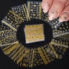 30 Sheets Gold Nail Art Stickers 3D Self-Adhesive Gold Lace