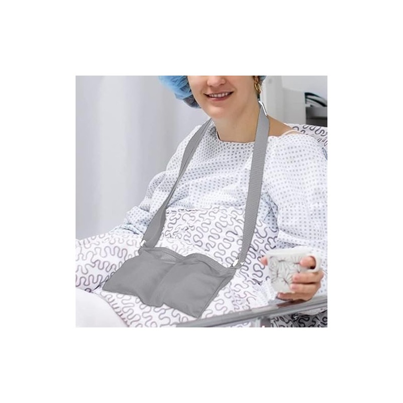 Toumett 2 PCS Mastectomy Drainage Pouch with 3 Pouch,Mastectomy Supplies,Adjustable