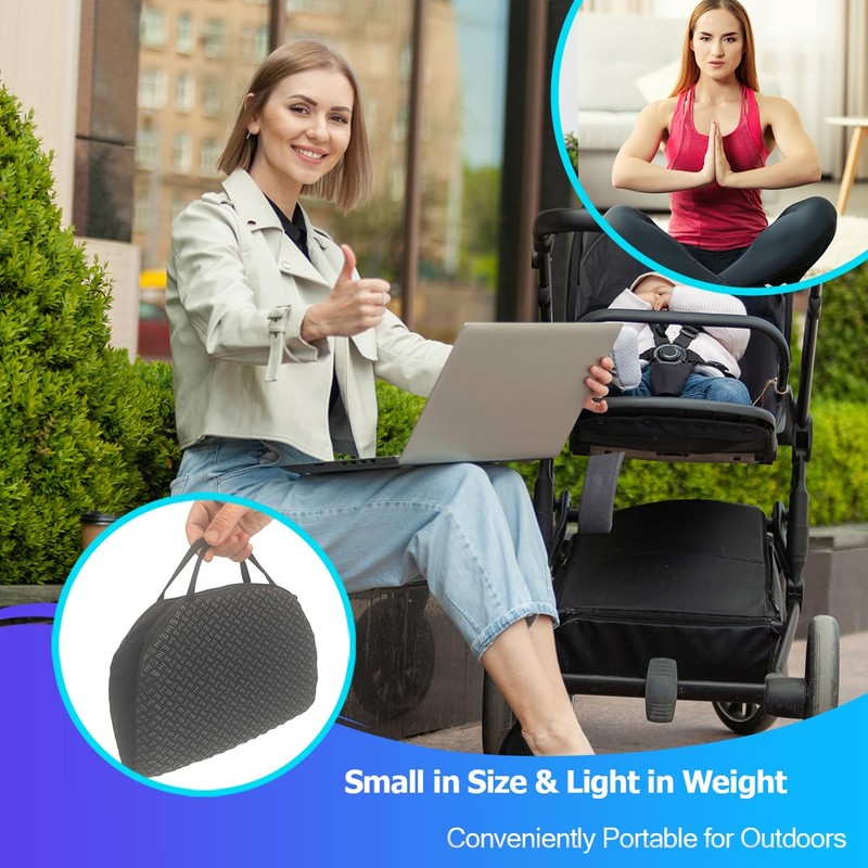 masteymoh Small Foldable Seat Cushion 0.9-Inch Thick, 14 x 9.6