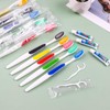 HAIFOTRVA Disposable Toothbrushes with Toothpaste and Floss,10 Pcs 3 in
