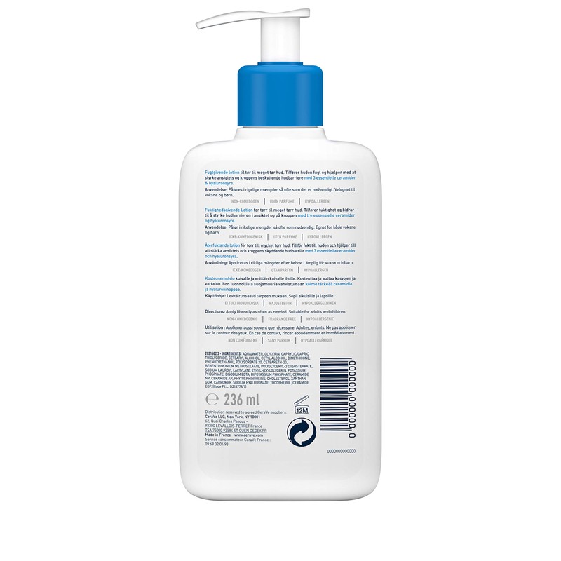 CeraVe Moisturising Lotion for Dry and Very Dry Skin Protection