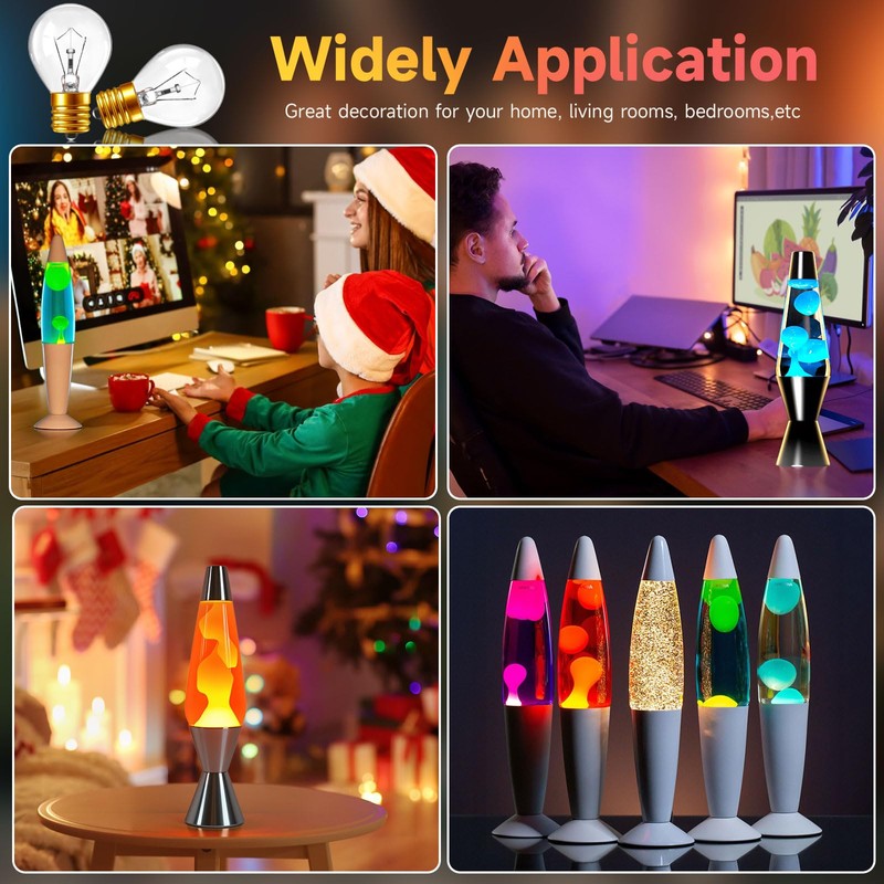 Lava Lamp Bulbs 25W 120 Volt, S11 Replacement Light Bulb