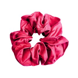 Handmade hair scrunchies for women's hair - ballet hair accessories: jumbo scrunchie by IMEL Studio- Ruby Curl IMEL Studio scrunchie (100% silk)