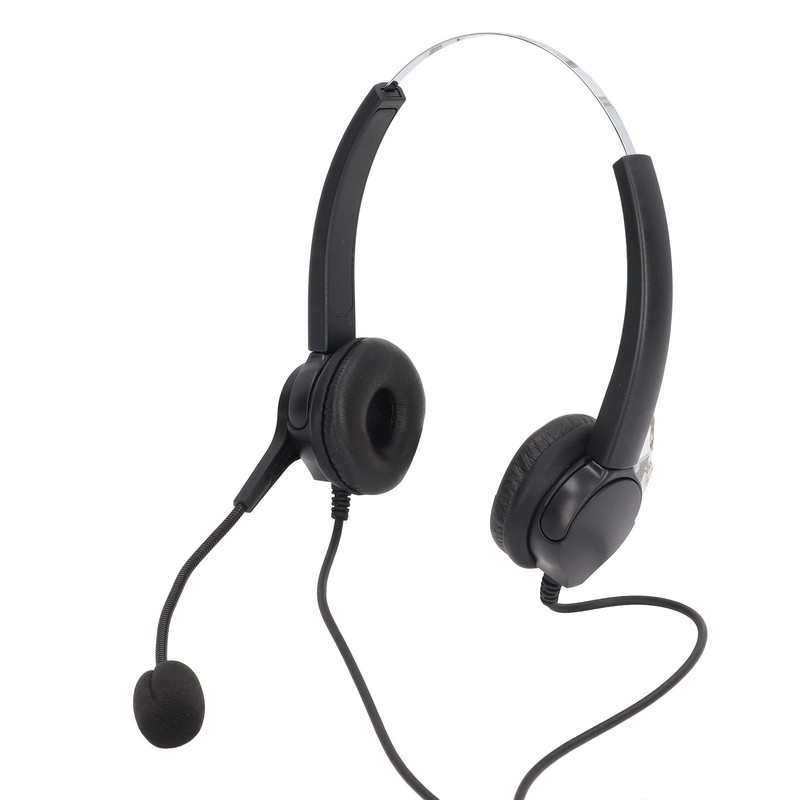 Call Center Headset Adjustable Wired Noise Cancelling Customer Service Headset