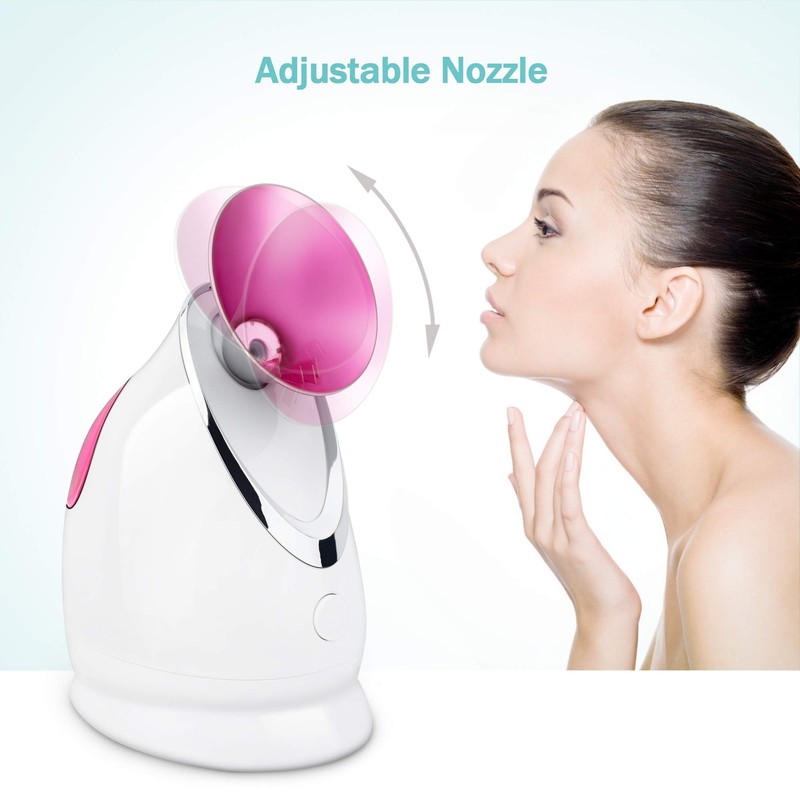 EZBASICS Facial Steamer Ionic Face Steamer for Home Facial, Warm