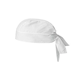 MISEMIYA Unisex Chef Bandana Hat, White
