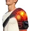 Red Light Therapy for Shoulder with Heat & Massage, 5000mAh