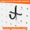 Hogurity 296 PCS Pegboard Hooks,1/4" Extra Thick Heavy Duty Pegboard