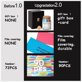 Bible Verses in a Jar Read Me When Bible Verses Jar for Emotions and Feelings Glass Prayer Jar with Coloring Scriptures Christian Gifts (A1, 6.5 * 9cm/2.55 * 3.54inch)