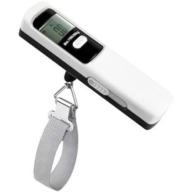 Luggage Scale -Free,  Essentials, Portable Handheld Digital Suitcase Weight Scale for for  Accessories, 110lbs/50kg - Colour: White