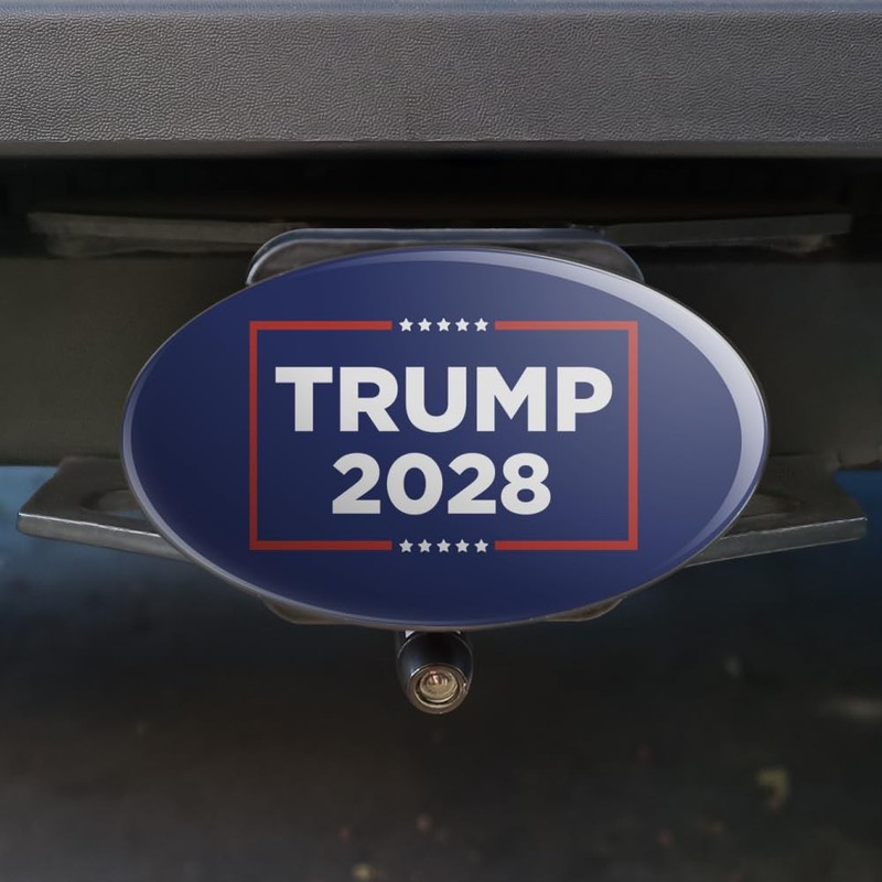 Graphics & More Trump 2028 Oval Tow Hitch Cover Trailer