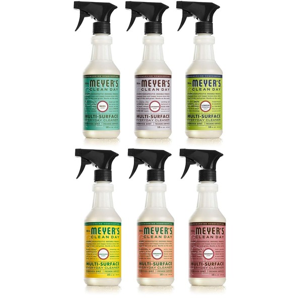 Mrs. Meyer Multi Surface Cleaner Variety Pack, Includes 1 Basil
