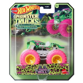 Hot Wheels Monster Trucks Glow in The Dark 1:64 Scale Trucks Twin Mill 2024