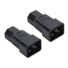 2pcs IEC320 C20 to IEC320 C21 Power Adapter Professional Plug