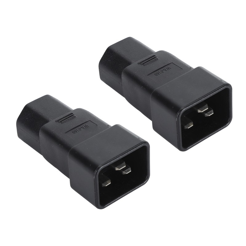 2pcs IEC320 C20 to IEC320 C21 Power Adapter Professional Plug