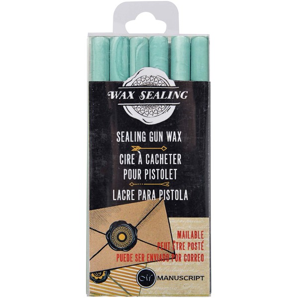 Manuscript Pen Company Sealing Gun Wax - Aqua (Pack of