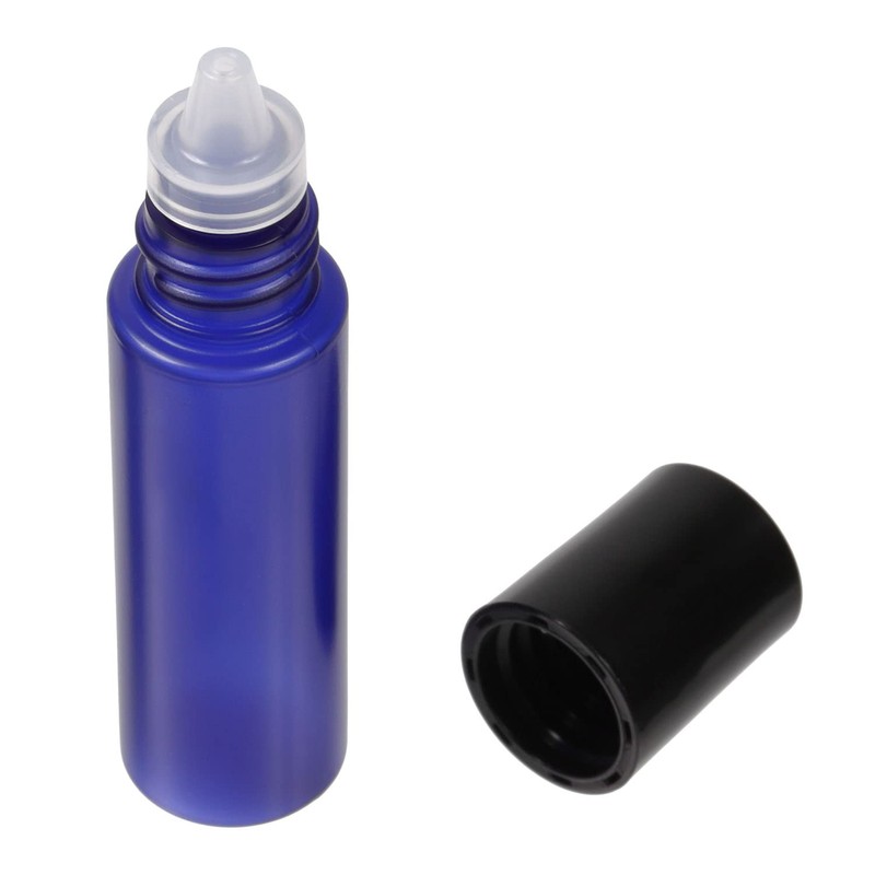 Mini Bottle Container 10ml, Cobalt, Set of 5 [Cosmetics Containers] [Blackout