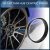 INFINAUTO Hub Centric Rings,60.1mm ID 65.1mm OD Car Wheel Hubrings