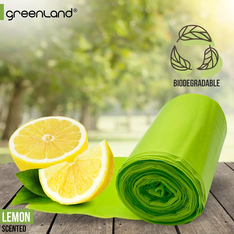 Greenland Biodegradable Diaper Pail Bags Compatible with Ubbi – Lemon