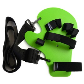 Asuniko Finger Stretch Board, Finger Training, Rehabilitation, For Left and Right Hand Exercise, Stretching Goods, Nursing, Unisex (Green Shoulder Strap)