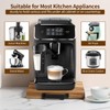 EVERBBKING Natural Acacia Sliding Tray for Coffee Machine Kitchen Appliance