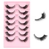 Kiusatig Eyelashes Natural Fox Eye Lashes Cat Eye Lashes Fluffy