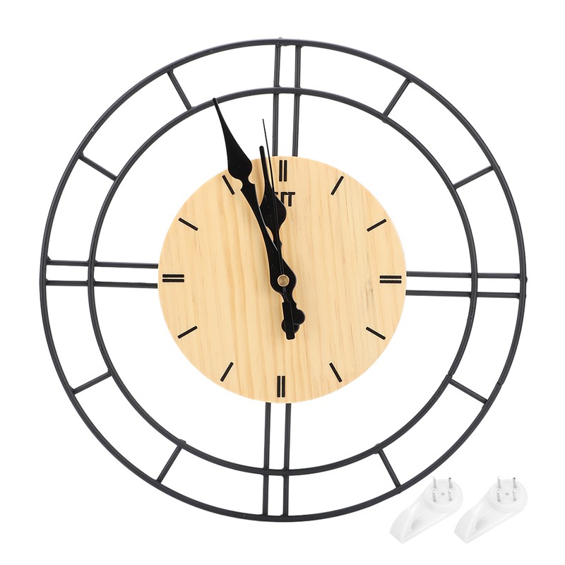 Nordic Modern Fashionable Round Wall Clock Living Room Mute Clock