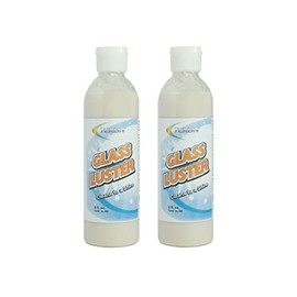 TEKON Glass Luster - Easily Remove Hard Water Stains, Oxidation, and Spotting from Glass, Chrome, Porcelain, and Tile (2, 8oz)