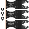 VEVOR 100PCS Oscillating Saw Blades, Quick Release Multitool Blades Kit,