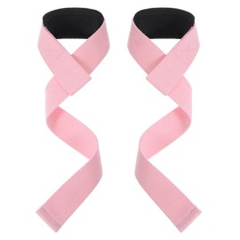 Zughilfen Gym Rosa, Lifting Straps für Krafttraining, Zughilfe für Fitnessstudio Kreuzheben Training Männer Frauen, Zughilfen Krafttraining Frauen, 59,5cm Länge, Rutschfest und Gepolstert