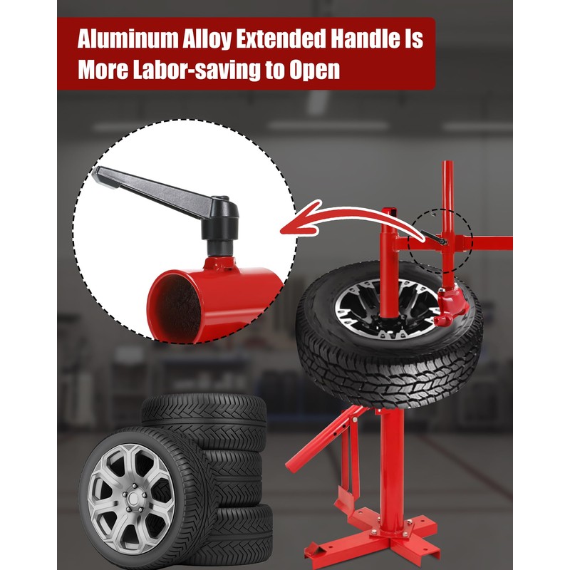 EXODIOS Upgrade Manual Tire Changer Duck Head Kit with Tire