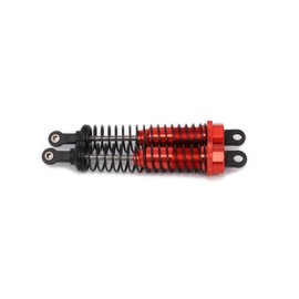 RCAWD 4Pcs/Set Adjustable 86mm Alloy Shock Absorber Damper for RC Hobby Car 1/16 HSP Monster Truck & Short Course Upgrade Parts (Red)