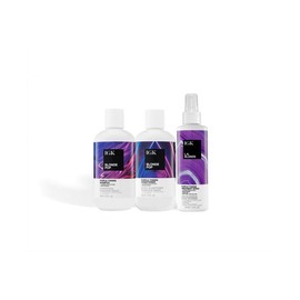 IGK CHANGE YOUR TONE | BLONDE 3-STEP SYSTEM BUNDLE | Blonde Pop Shampoo + Blonde Pop Conditioner + L.A. Blonde Purple Toning Treatment Spray | 679ml | 23 oz