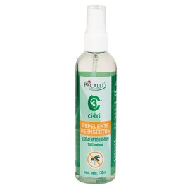 Repelente Natural Pacalli Citri de 130ml - Protección Efectiva Contra Mosquitos e Insectos con CITRIODIOL
