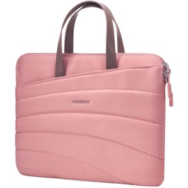 INNOSTYLE Carrylite Slim Women's Laptop Bag 14 Inch Waterproof Pink, Elegant and Lightweight, Ideal for Work and Travel, Multifunctional Bag with Multi Pockets and Ergonomic Handle, pink
