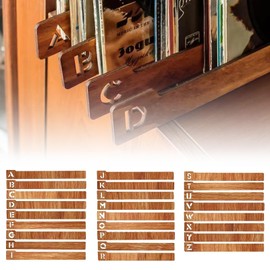 Pack of 26 Vinyl Record Dividers with Letters A-Z, Vinyl Record Dividers, Alphabetical of Storage Dividers for Record Alignment, Albums, Media and Books, CD